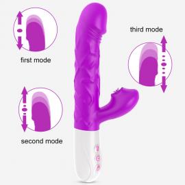 Вібромасажер SiliconeTongue Vibrator, USB 10 Function - 8