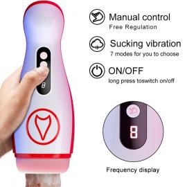 Автоматичний мастурбатор Masturbation Cup, 7 Suction Power, 7 Vibration Setting - 4