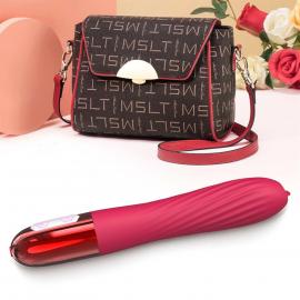 Вібромасажер з функцією підігріву Boss Series Fox, МАЛИНОВИЙ - 2