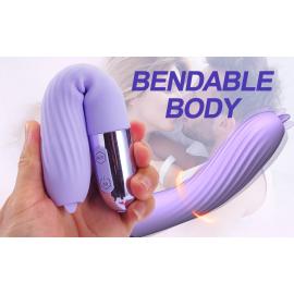 Вибромассажер с функцией подогрева Boss Series Fox фиолетовый - 3