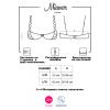 Бюстгальтер відкритий Obsessive Miamor (Чорний, L/XL)
