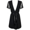 Комплект Obsessive Miamor robe (Чорний, L/XL)