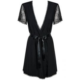Комплект Obsessive Miamor robe (Чорний, L/XL) - 3