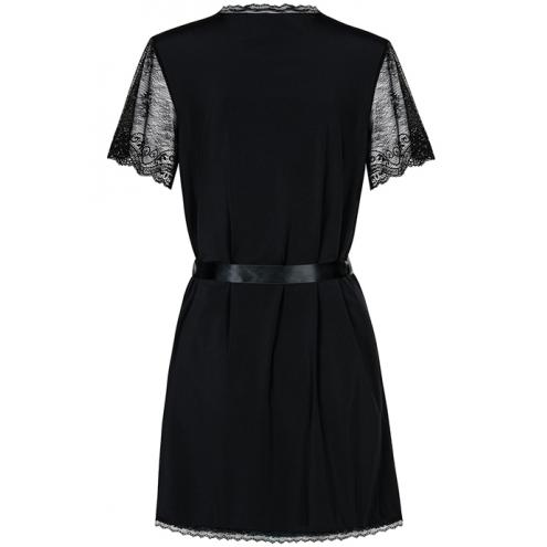 Комплект Obsessive Miamor robe (Чорний, L/XL)