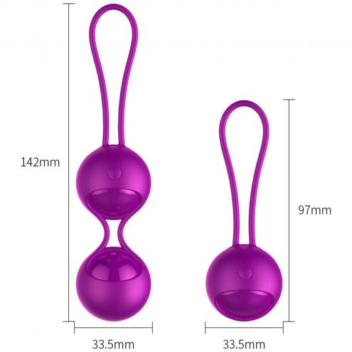 Вагінальні кульки Vibrating Silicone Kegel Balls Set USB 10 Function / Remote control