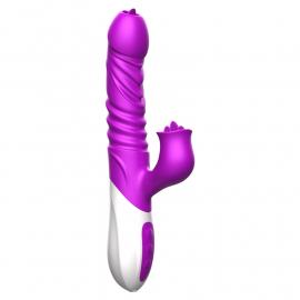 Вібратор Silicone Вібратор USB 10 Function and Thrusting Function / Heating
