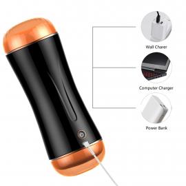 Мастурбатор з вібрацією Cup USB 10 function + Interactive Function / Double Ends - 6