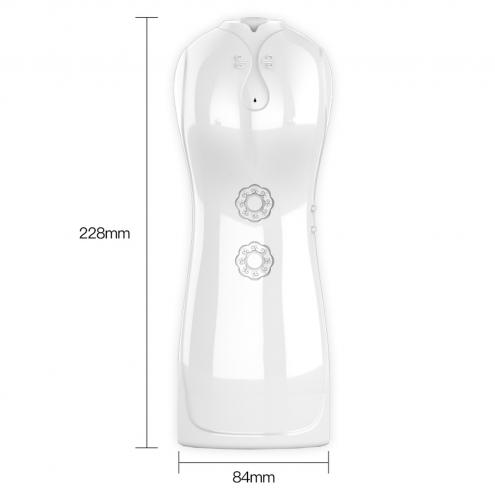 Мастурбатор Vibrating and Flashing Masturbation Cup USB 7+7 Function / Talk Mode (White)