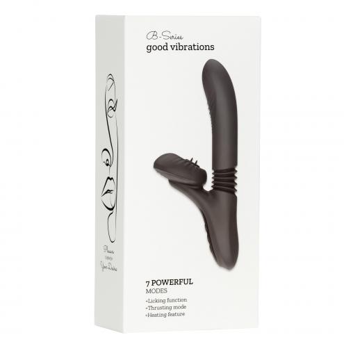 Вібратор для подвійної стимуляції Silicone Vibrator 7 Powerful Modes - Licking,Thrusting and Heatin