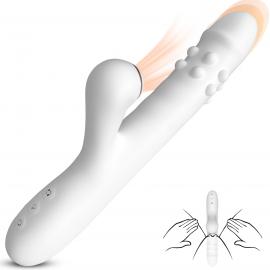 Вібратор для подвійної стимуляції Silicone Vibrator 3 rotating functions and 7 licking functions - 2
