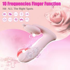 Вибромассажер Silicone Vibrator 3 Speeds, 6 Frequencies, Finger Function, Heating + APP Control - 8