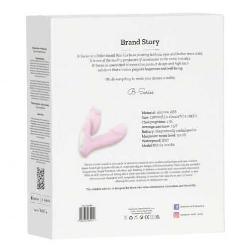 Вибромассажер Silicone Vibrator 3 Speeds, 6 Frequencies, Finger Function, Heating + APP Control