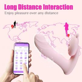 Вибромассажер Silicone Vibrator 3 Speeds, 6 Frequencies, Finger Function, Heating + APP Control - 10