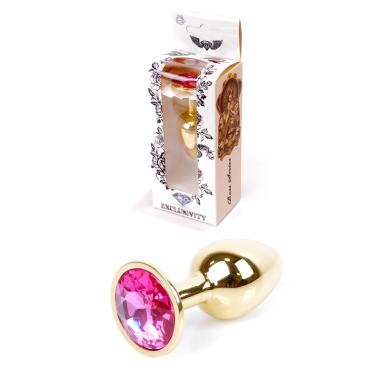 Анальна пробка Jawellery Gold PLUG Pink