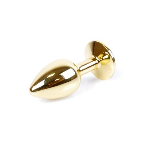 Анальная пробка Jewellery Gold PLUG Green