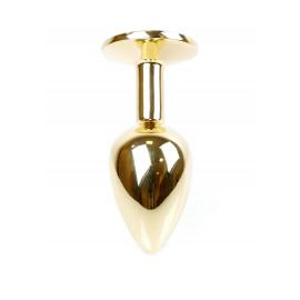 Анальна пробка Jewellery Gold PLUG Green - 2