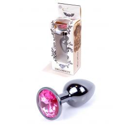 Анальна пробка Jewellery Dark Silver PLUG Pink