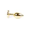 Анальная пробка Jawellery Gold Heart PLUG Black