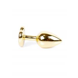 Анальна пробка Jawellery Gold Heart PLUG Black - 5