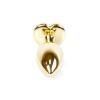 Анальная пробка Jawellery Gold Heart PLUG Black