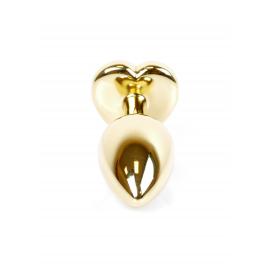 Анальна пробка Jawellery Gold Heart PLUG Black - 2