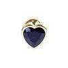 Анальная пробка Jawellery Gold Heart PLUG Black