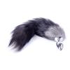 Анальна пробка з хвостом Fox TAIL Black XXL