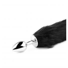 Анальна пробка Plug-Fox TAIL-Black XL - 4