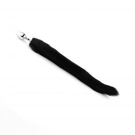 Анальна пробка Plug-Fox TAIL-Black XL - 2
