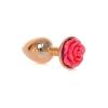 Анальная пробка Jewellery Red Gold PLUG ROSE- Pink