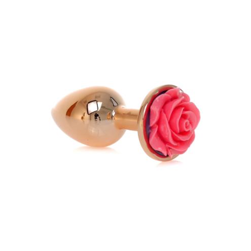 Анальная пробка Jewellery Red Gold PLUG ROSE- Pink