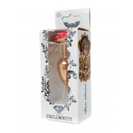 Анальна пробка Jewellery Red Gold PLUG ROSE-Pink - 8