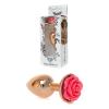 Анальна пробка Jewellery Red Gold PLUG ROSE-Pink