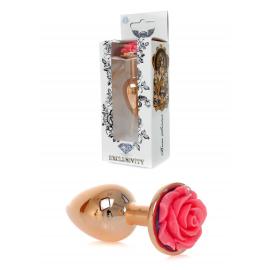 Анальна пробка Jewellery Red Gold PLUG ROSE-Pink - 1