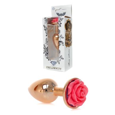 Анальна пробка Jewellery Red Gold PLUG ROSE-Pink