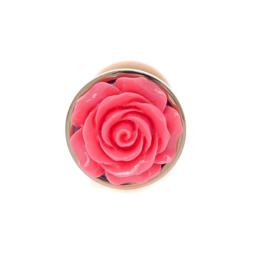 Анальна пробка Jewellery Red Gold PLUG ROSE-Pink