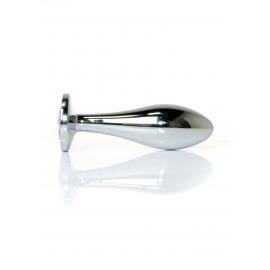 Анальна металева пробка Plug-Jewellery Silver PLUG- Rose M - 7