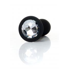 Анальна пробка силіконова Jewellery Plug Clear - M - 2