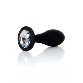 Анальна пробка силіконова Jewellery Plug Clear - M - 1
