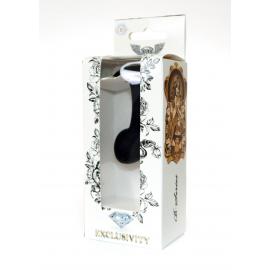 Анальная пробка силиконовая Jewellery Curved PLUG- S - 3