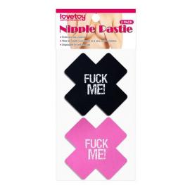 Пестіси - Fuck Me Cross Pattern Nipple Pasties (2 пари) - 1