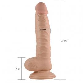 Фалоімітатор з мошонкою - Real Extreme Dildo 8.5  - 4