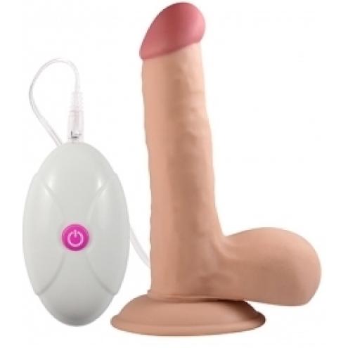 Реалістичний вібратор - The Ultra Soft Dude Vibrating 7.5"