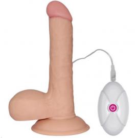 Реалістичний вібратор - The Ultra Soft Dude Vibrating 7.5" - 12