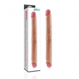 Двосторонній фалоімітатор - King-Sized Realistic Slim Ultra Double Dildo 17 - 1