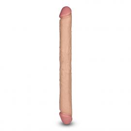 Двосторонній фалоімітатор - King-Sized Realistic Slim Ultra Double Dildo 17 - 2