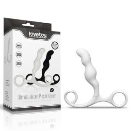 Масажер простати Anal Indulgence Collection Ultimate Silicone P-Spot Teaser White - 1