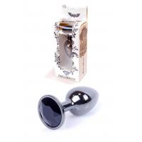 Анальна пробка Jewellery Dark Silver PLUG Black