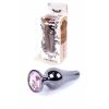 Анальная пробка Jawellery Dark Silver Butt Plug Rose
