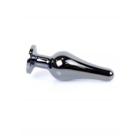 Анальна пробка Jewellery Dark Silver BUTT PLUG Red - 8
